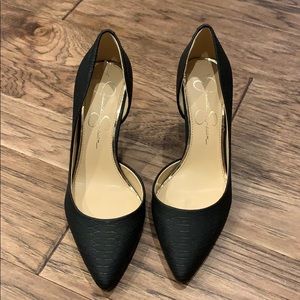 Jessica Simpson Black D’Orsay Pumps Size 7.5